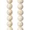 12 Pack: White Round Howlite Beads, 10mm by Bead Landing™